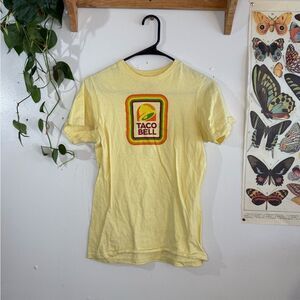 Pale yellow retro Taco Bell t shirt